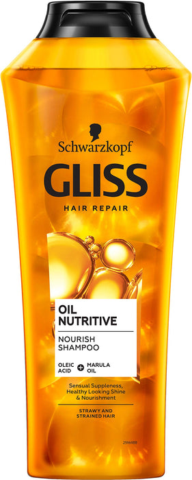 Schwarzkopf Gliss Oil Nutritive odżywczy szampon do włosów przesuszonych i nadwyrężonych 400ml