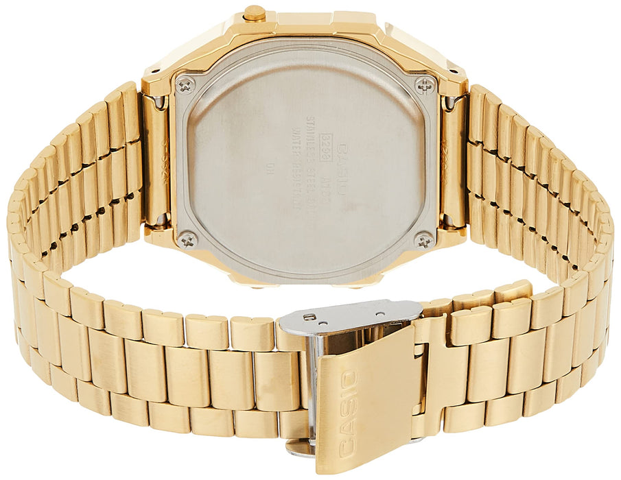 Casio Cyfrowy zegarek kwarcowy dla dorosłych, uniseks z bransoletką ze stali nierdzewnej