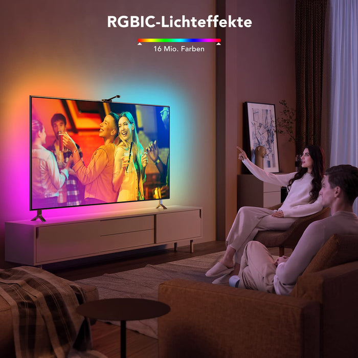 Govee DreamView T1 Podświetlenie telewizora WiFi LED z kamerą, pasek LED RGBIC, do telewizorów 55-65 cali i komputerów, sterowanie za pomocą aplikacji, kompatybilne z Alexa i Google Assistant, do telewizorów i komputerów