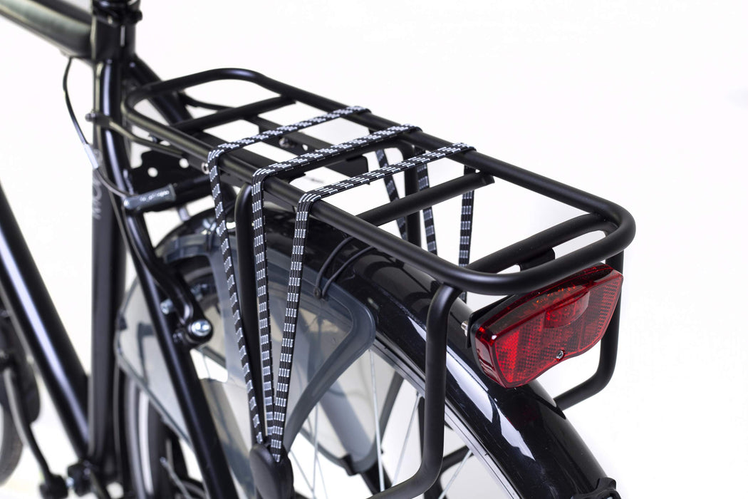 Amigo Moves rower miejski dla mężczyzn, 28 cali, odpowiedni do 170 – 175 cm, 6-biegowa przerzutka Shimano, rower miejski z hamulcem ręcznym, dzwonkiem, stojakiem i światłem, czarny