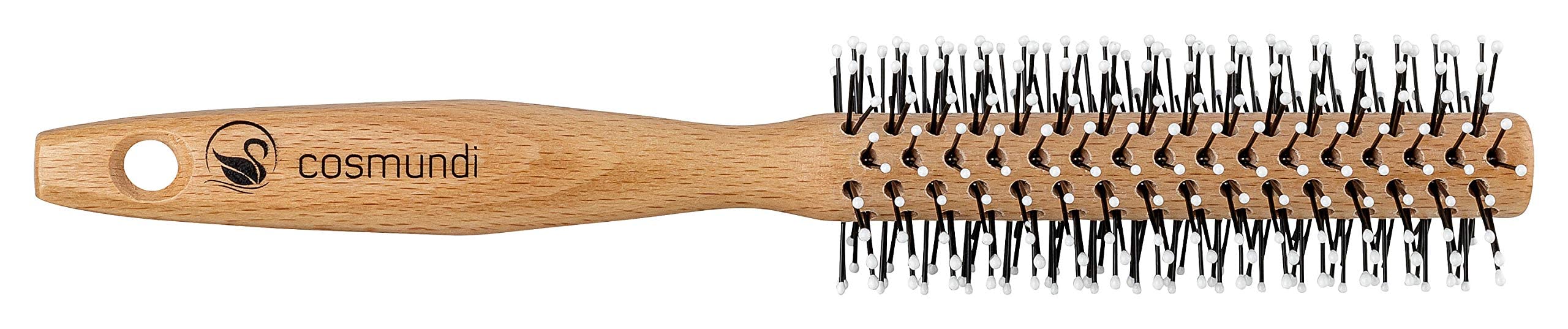 Okrągła szczotka do brody i włosów – szczotka do brody do pełnej brody, Made in Germany