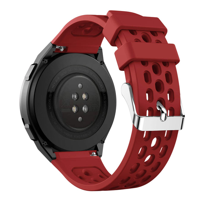 TopTen Pasek do zegarka kompatybilny z Huawei Watch GT 2e, silikonowa bransoletka akcesoria zastępcze regulowany pasek na nadgarstek