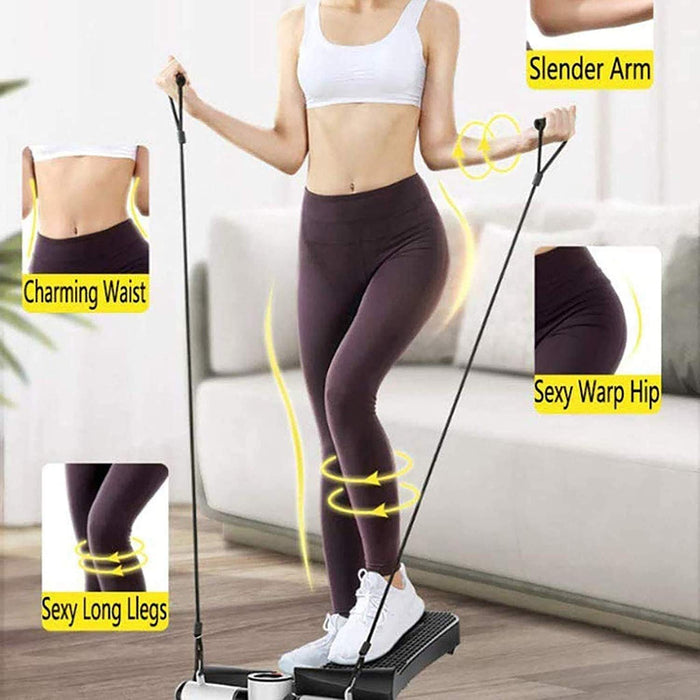 Best Goods Mini stepper, 2 w 1, stepper, do domu, małe urządzenie fitness do treningu nóg i pośladków, trener domowy z wyświetlaczem