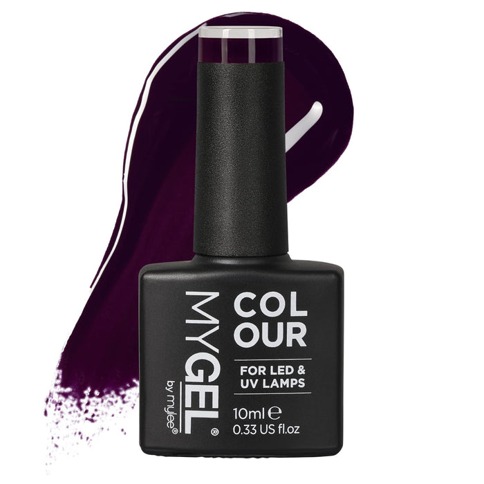 MyGel lakier do paznokci firmy MYLEE (10 ml) MG007 - The Dark Night UV/LED Nail Art Manicure pedicure do profesjonalnego zastosowania w salonie i w domu - trwały i łatwy w użyciu