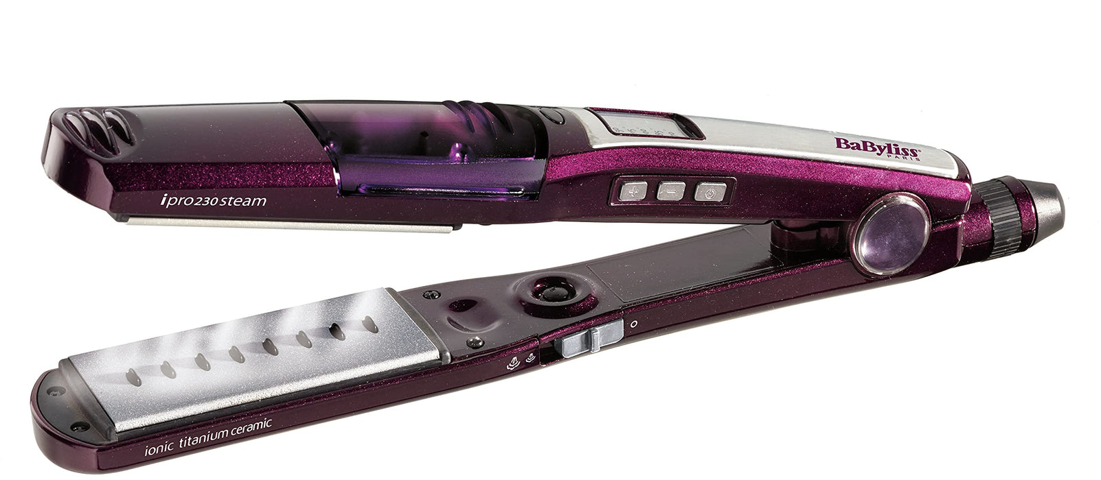 BaByliss I-Pro 230 Steam Prostownica do włosów z technologią Shine Boosting dla idealnie prostych włosów