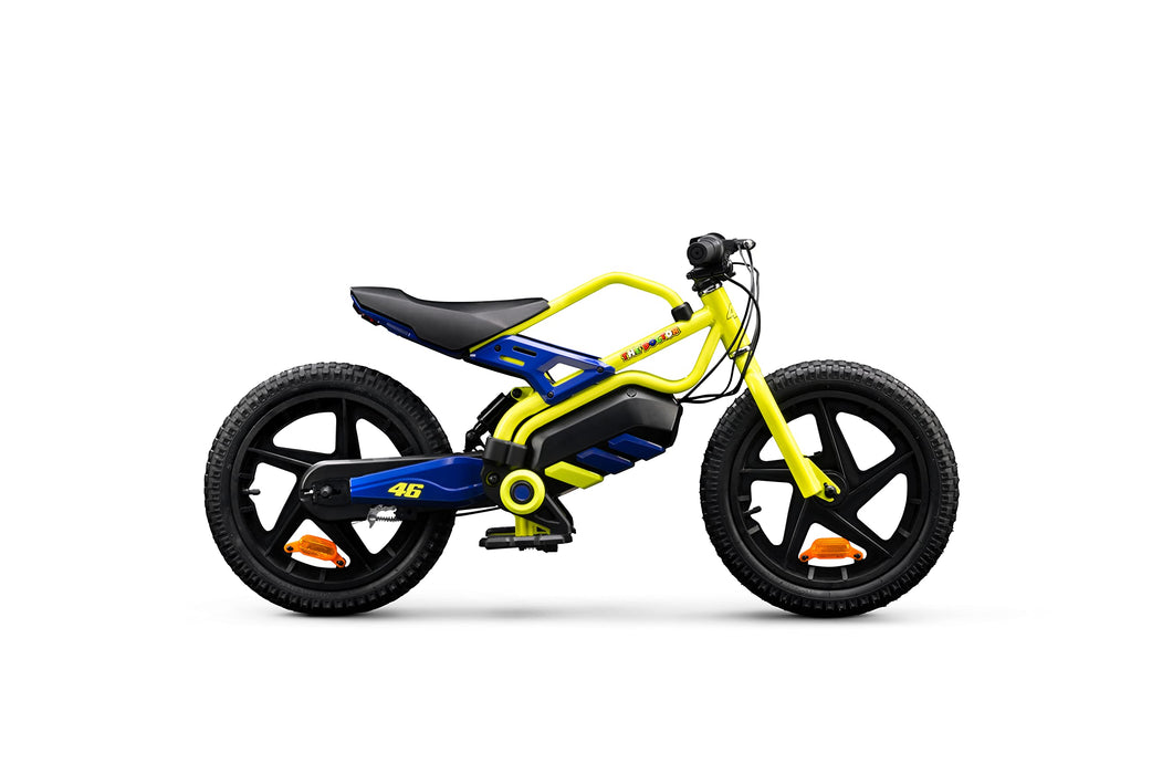 VR46 Kid Motorbike-X Rower elektryczny, Koła 16", Autonomia 8 Km, silnik 150W, bateria 125Wh, z zawieszeniem, dla dzieci