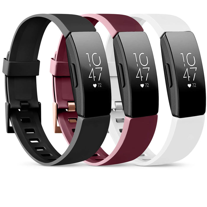 Wanme Kompatybilny z paskiem Fitbit Inspire i paskiem Fitbit Inspire HR, wodoodporny, miękki sportowy pasek, zamienne paski do Fitbit Inspire/Inspire HR Fitness (bez trackera)