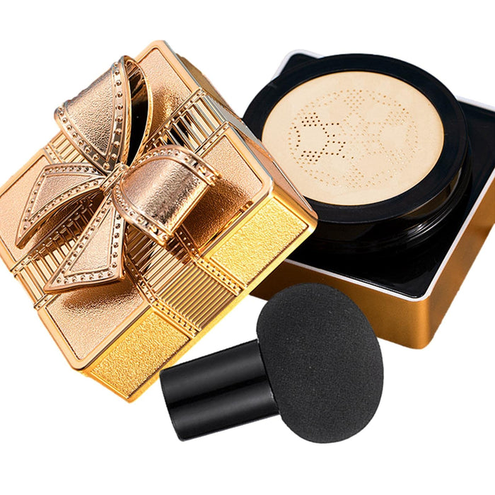 MISOYE Głowa grzybkowa poduszka powietrzna CC, kształt pudełka prezentowego rozjaśnia kolor skóry CC krem BB kremowy, lekki i oddychający pełne pokrycie wodoodporna grzyb głowa poduszka powietrzna BB kremowa wygodna