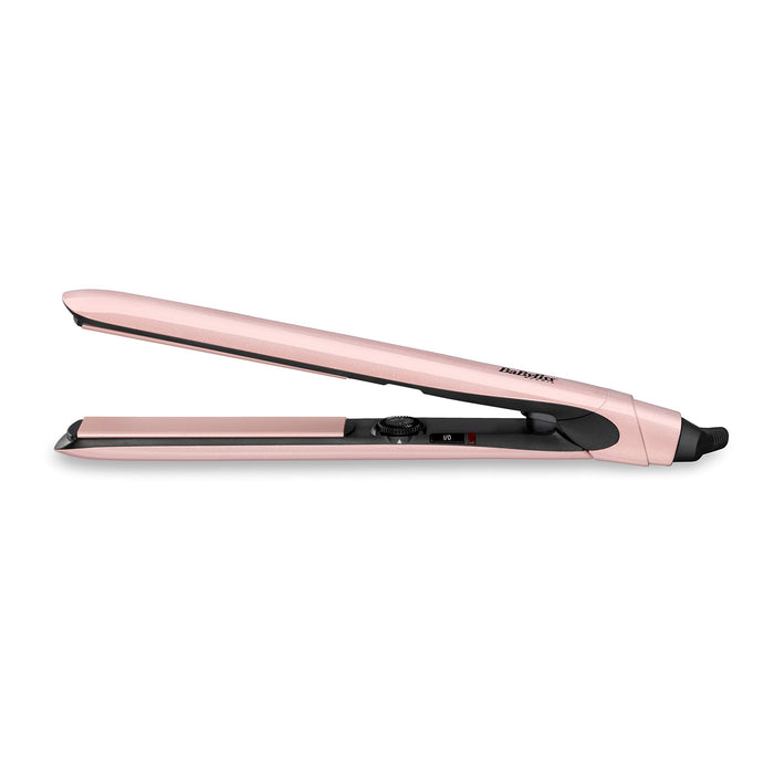 BaByliss Rose Blush 235 Prostownica do włosów z długimi płytkami pokrytymi powłoką tytanowo-ceramiczną 2498PRE