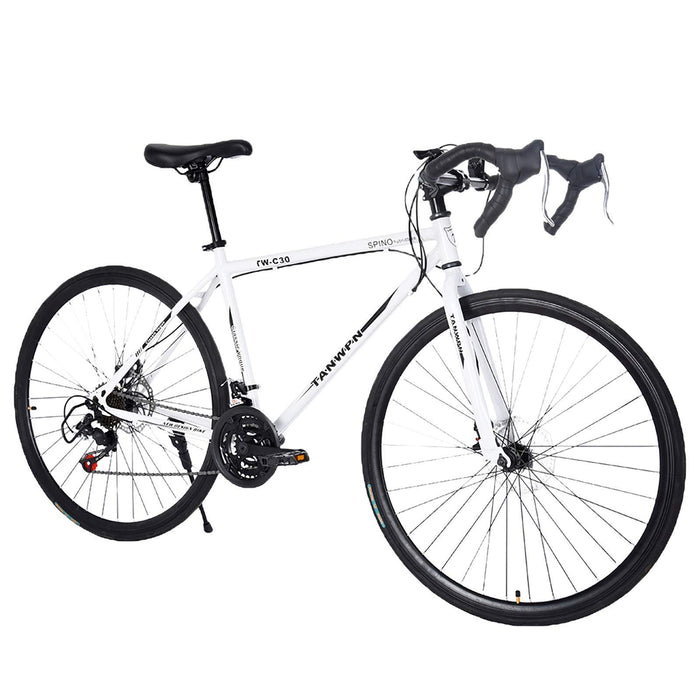 ZSMLB Rowery szosowe dla dorosłych, rowery górskie, rower szosowy dla mężczyzn i kobiet, aluminium z pełnym zawieszeniem, 21 biegów, hamulce tarczowe, 700c, miejski, rower szosowy, rower terenowy, wyścigi na świeżym powietrzu, Cy