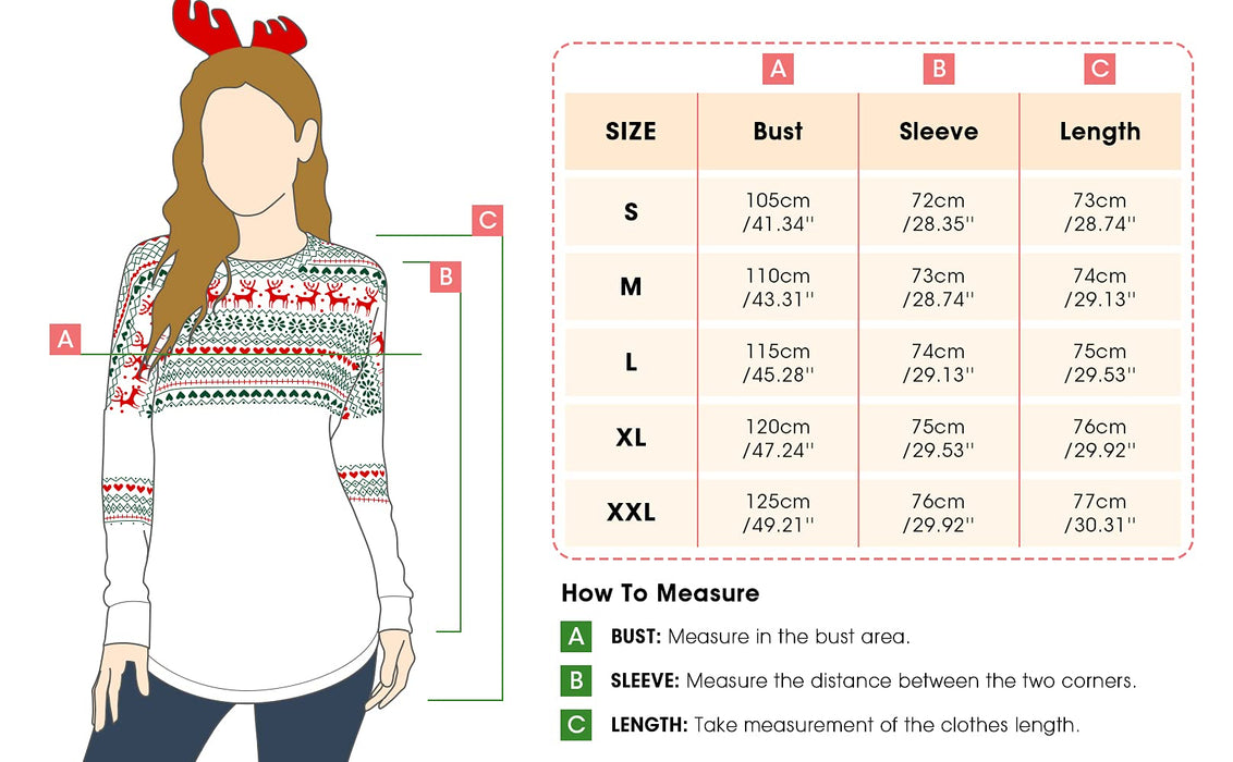 YBENLOVER Damska bluza Wesołych Świąt Zabawny świąteczny sweter z długim rękawem