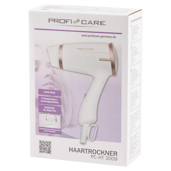 Profi Care 330090 Suszarka do Włosów, Biały/Miedziany, 1400W