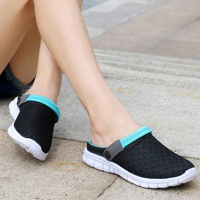 Unisex Clogs Kapcie Muffin dół Codzienne Drag Pantofle Lato Beach Buty Sandały dla kobiet i mężczyzn, niebieski, 40 EU