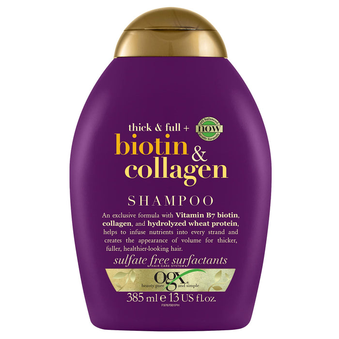 OGX Thick & Full Biotin & Collagen szampon, 385 ml