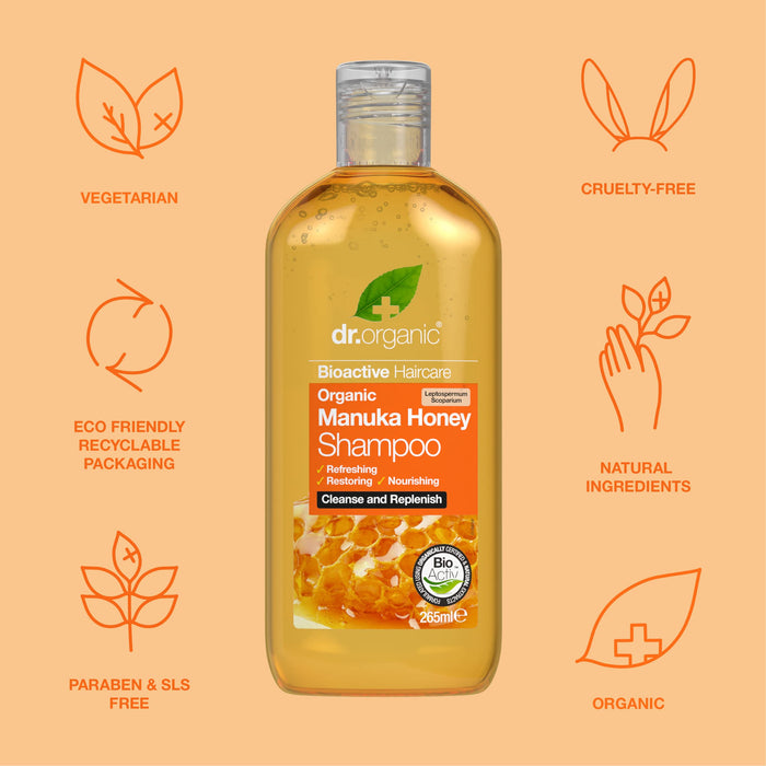 Dr Organic Manuka Honey Shampoo 250 ml