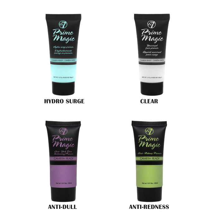 W7 | Prime Magic Face Primer Makeup | Clear Face Priming Formula For A Camera Ready Face Base | Dewy Finish For Flawless Skin | Cruelty Free and Vegan Makeup For Women by W7 Cosmetics