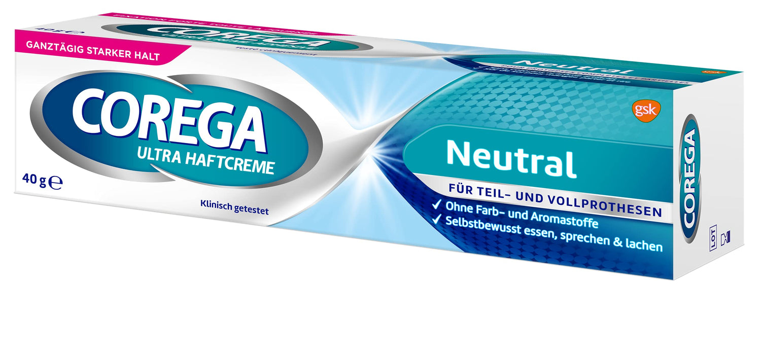 Corega ‎60000000118679 Krem Przylegający do Zębów, 40 g, Biały