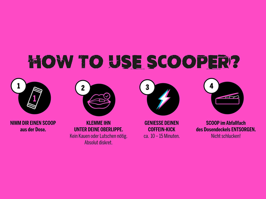 SCOOPER Energy 10 x cool grejpfrut | 10 x 7,2 g