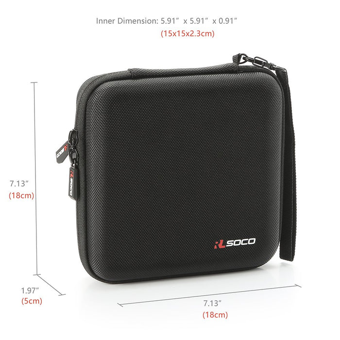 RLSOCO Torba Etui na Zewnętrzny dysk DVD/CD-RW do ASUS ZenDrive U9M/LG Electronics 8X, Apple USB SuperDrive, Dell DW316,HP,Pioneer