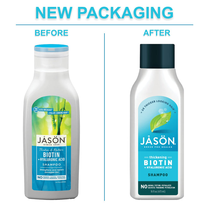Jason Natural Products Natural Biotin szampon, 473 ml