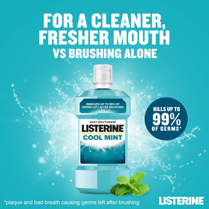 LISTERINE® Mouthwash/płyn do ust Cool Mint 250 ml/antybakteryjny/płyn do płukania ust