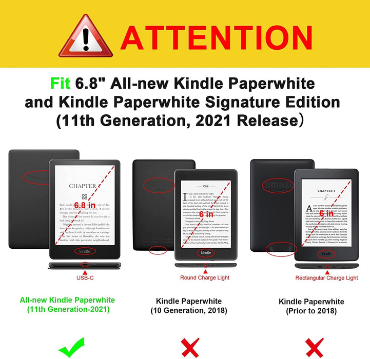 HoYiXi Universel Étui pour 6.8 Kindle Paperwhite 11è Gen 2021