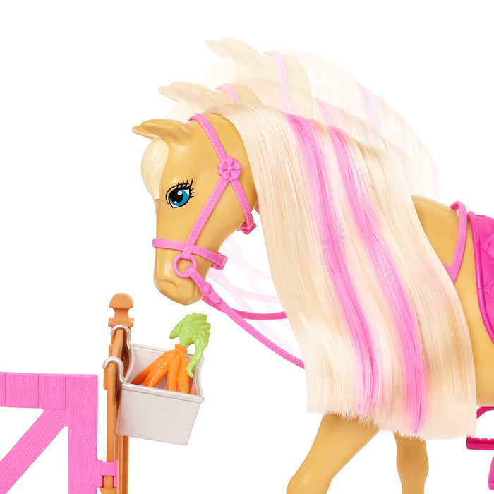 Barbie Lalka i Pielęgnacja Koni, Wielokolorowy, Od 3 lat, GXV77