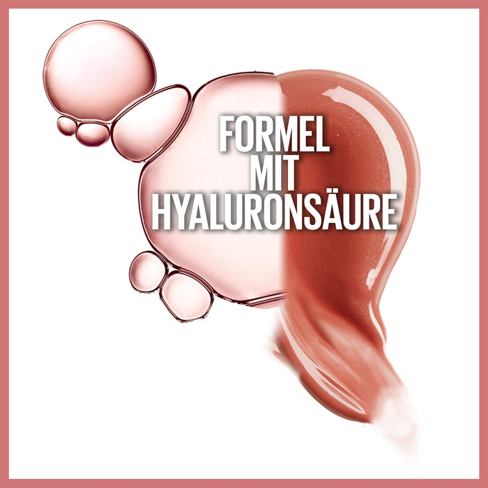 Maybelline New York Lifter Gloss błyszczyk do ust wyjątkowy blask, formuła z kwasem hialuronowym i witaminą E, wygodna aplikacja, 002 Ice, 5 ml