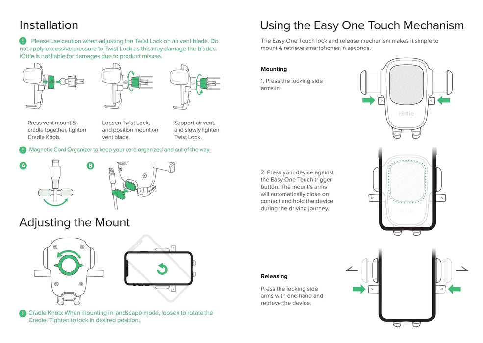 iOttie Easy One Touch 5 uchwyt samochodowy na deskę rozdzielczą i przednią szybę, do iPhone'a, Samsunga, Moto, Huawei, Nokia, LG, smartfonów, czarny, Dash