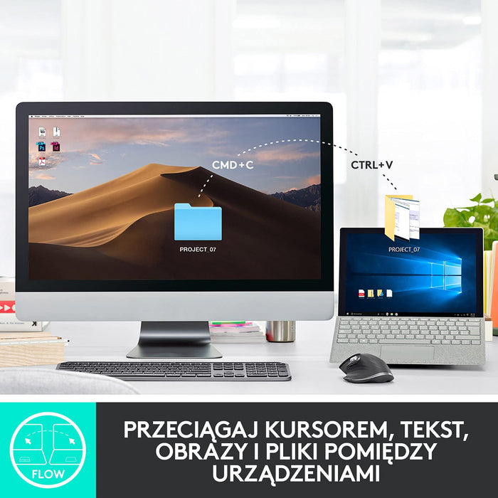 Logitech Mx Master 3 Advanced Wireless Mouse, Seria Master Firmy Logitech, Pc/Mac - Grafit,910-005694