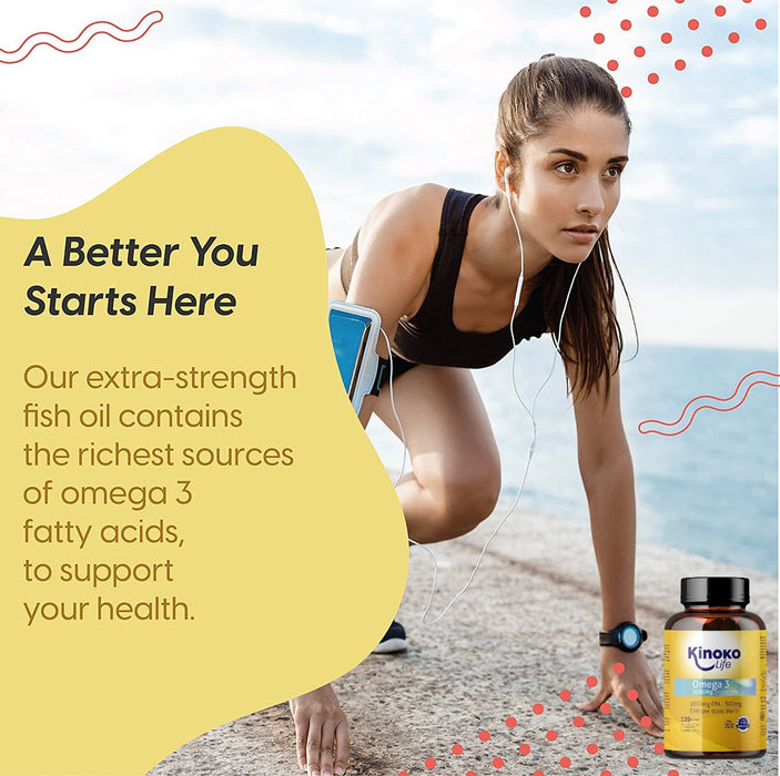 OMEGA 3 2000 mg | EPA 1000 mg | DHA 500 mg | 120 kapsułek | Dzikie ryby | Nie zawiera metali ciężkich (kadm, ołów i rtęć) | Maksymalne przyswajanie | Suplement diety z kwasami tłuszczowymi Omega 3