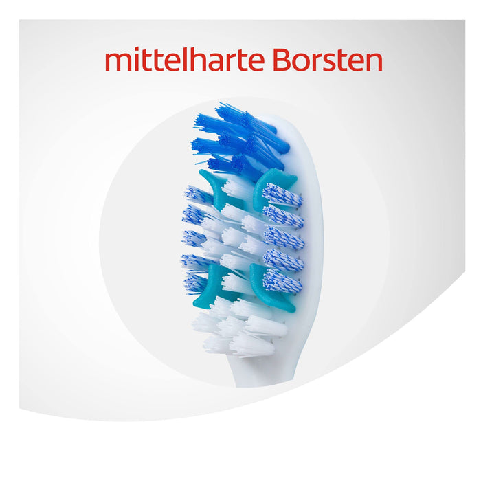 Colgate Szczoteczka do zębów Total środek czyszczący, zestaw 2 szt. – ręczna szczoteczka do zębów czyści powierzchnie zębów, języki, policzki i głęboko w przestrzeni między zębami