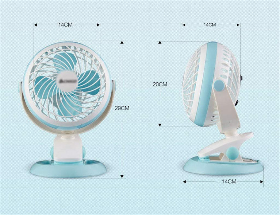 Wentylator Z Klipsem, Przenośny Wentylator Stołowy Interfejsu Ubs Odpowiedni Do Domu, Łóżka, Biura I Biurka Mały Wentylator Elektryczny 138 Cm Drutu Agd (Rozmiar: 29 * 14 Cm)