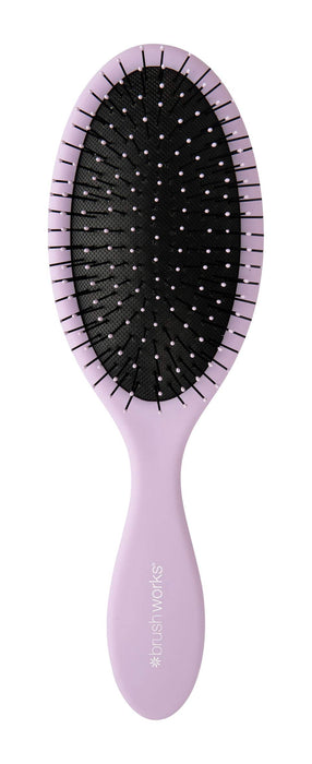 Brushworks Professional Oval Detangling Hair Brush - Purple