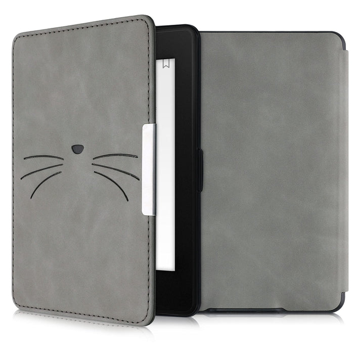 kwmobile Etui kompatybilne z Amazon Kindle Paperwhite - pokrowiec na czytnik e-booków - Meow Meow Grey