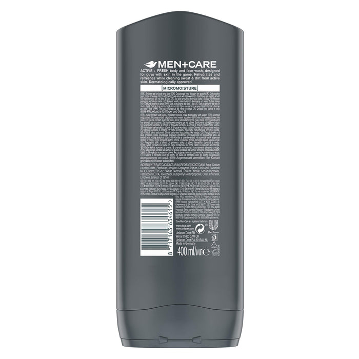 Dove Men+Care Sport Active+Fresh Żel pod prysznic dla mężczyzn 400 ml