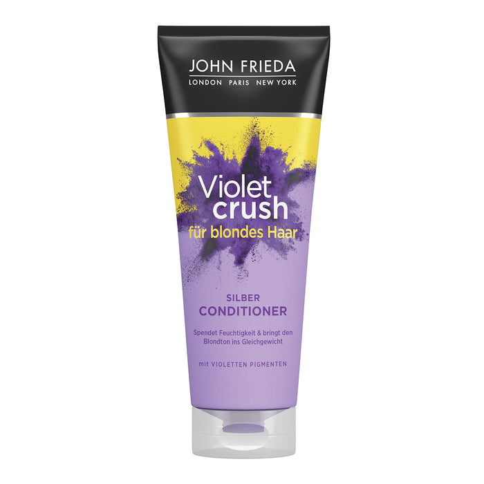 John Frieda Violet Crush — odżywka przeciw żółknięciu odcieniem — zawartość: 250 ml — również przeciwko odcieniom pomarańczy — z fioletowymi pigmentami