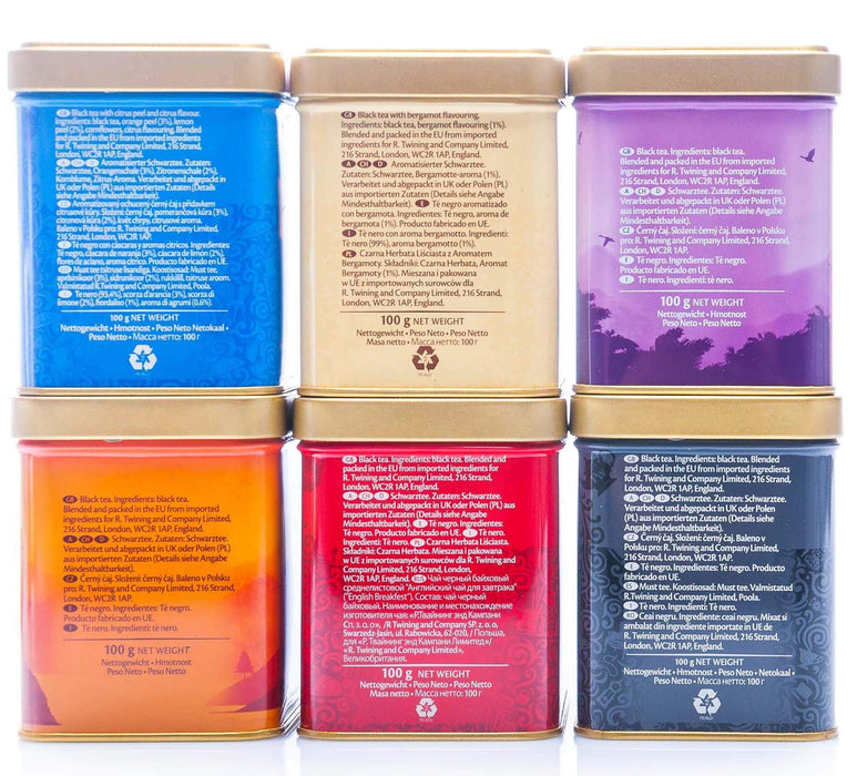 Twinings Czarna herbata, sypana, 6 sztuk w zestawie