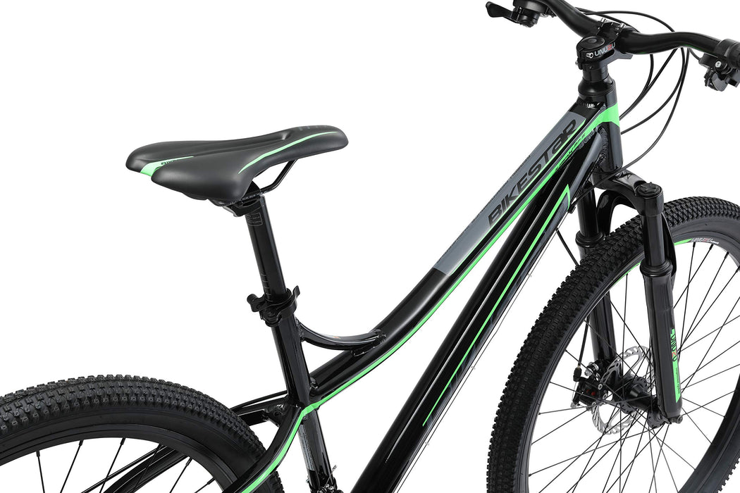 BIKESTAR aluminiowy rower górski młodzieżowy 26", 27.5", 29 cali hardtail | 21 biegów Shimano, hamulec tarczowy, amortyzowany widelec