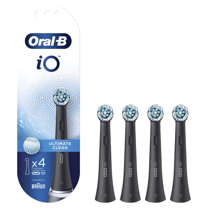 Oral-B iO Ultimate Clean Końcówki Do Szczoteczek , Czarny, 4 sztuki