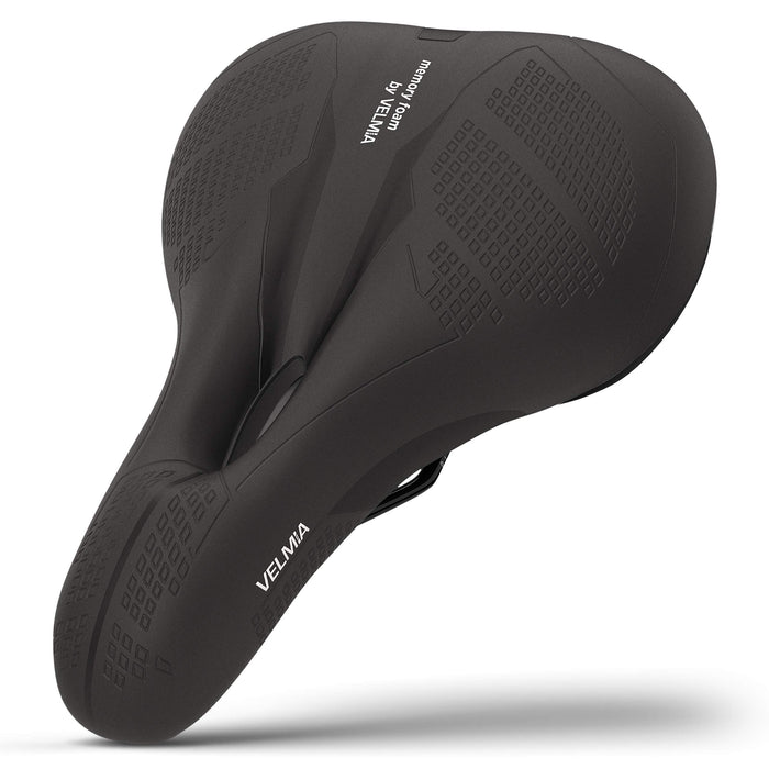 VELMIA Siodełko rowerowe [trekkingowe] Wygodne siodełko rowerowe dla kobiet i mężczyzn, Bike Saddle z ergonomiczną koncepcją 3-strefową i pianką Memory Foam, siodełko rowerowe