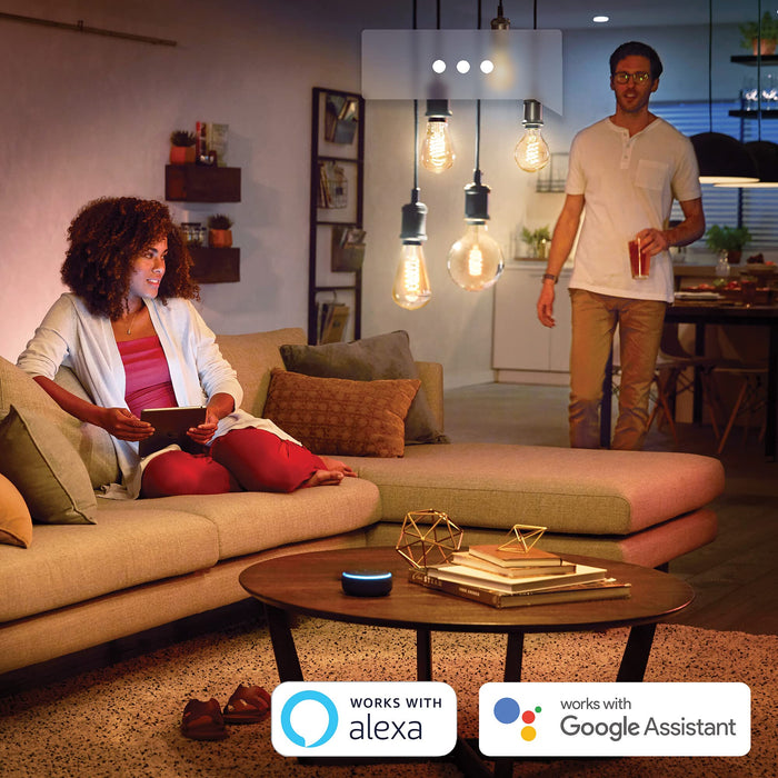 Philips Hue Filament White Inteligentna żarówka LED E27 7W ST72, retro żarówka Edisona, ciepłe białe światło, możliwość przyciemniania