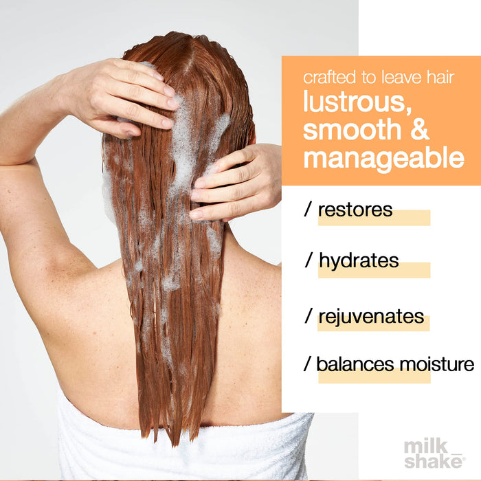 Milk Shake Moisture Plus Shampoo, D80-A24-E28, Orange, 300 ml