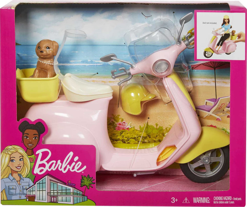 Barbie, Skuter Ze Szczeniaczkiem FRP56