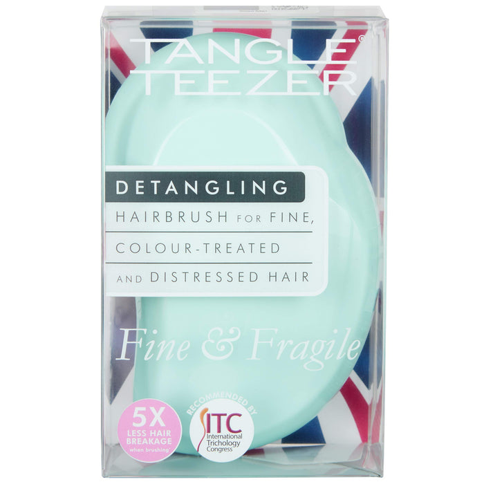 Tangle Teezer Delikatna i delikatna szczotka do rozczesywania włosów, miętowa, fioletowa