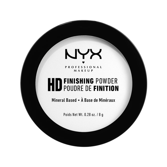 NYX Professional Makeup High Definition Finishing Powder puder do twarzy wykończeniowy, lekki, długotrwały, 01 Translucent, 8 g