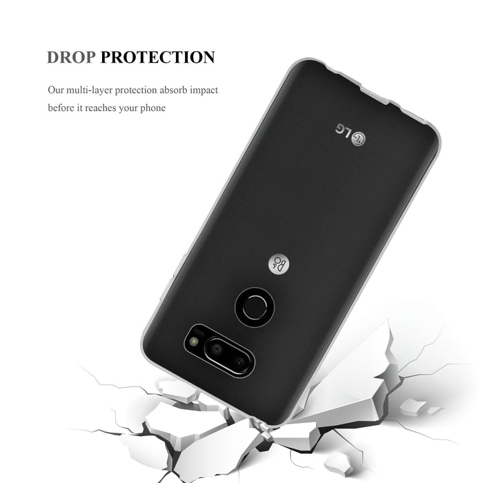 Cadorabo Etui do LG V30 w pełni przezroczyste - etui na telefon komórkowy z elastycznego silikonu TPU - silikonowe etui ochronne Ultra Slim Soft Back Cover Case Bumper