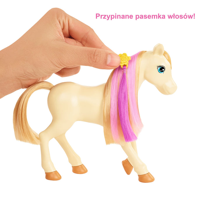 Barbie Lalka i Pielęgnacja Koni, Wielokolorowy, Od 3 lat, GXV77