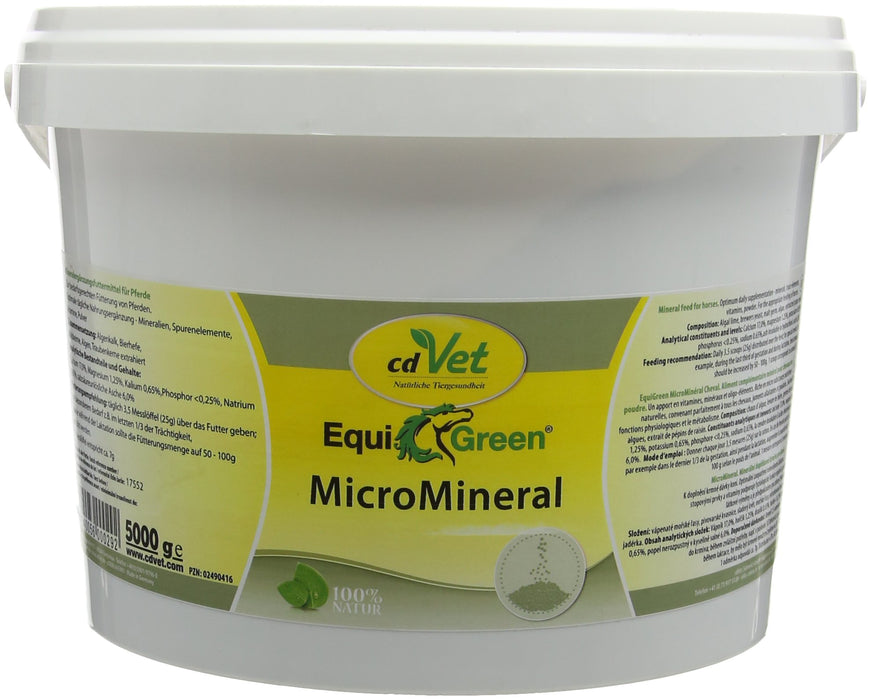 cdVet EquiGreen MicroMineral suplement karmy dla koni 5 kg - 100% naturalne zaopatrzenie w składniki mineralne dla konia, 29