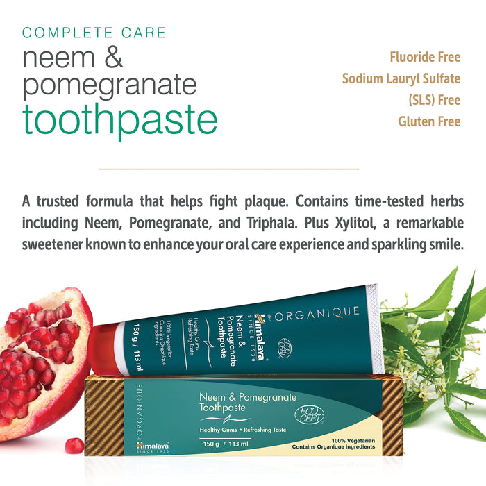 Organique By Himalaya 76400 Pasta do Zębów bez Fluorku, 150 g